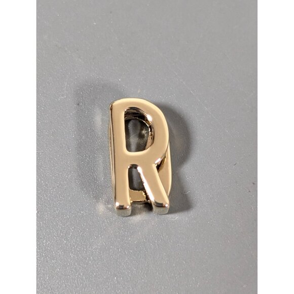 Keep Collective Letter R Gold Tone Slide Charm NEW - Picture 1 of 5